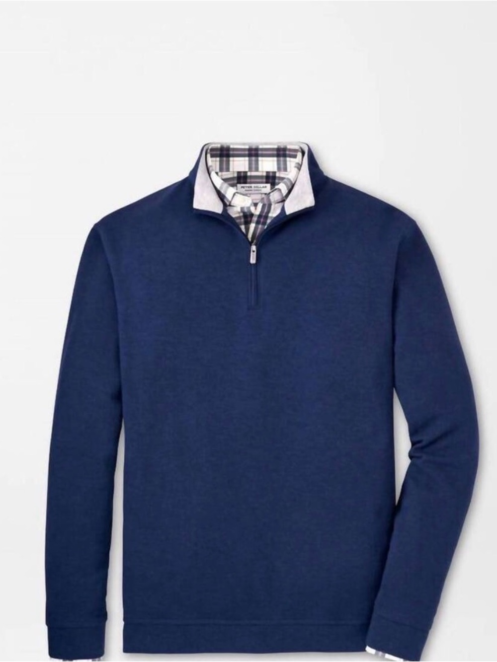 NEW PETER MILLAR crown comfort pullover in navy 1/4 zip